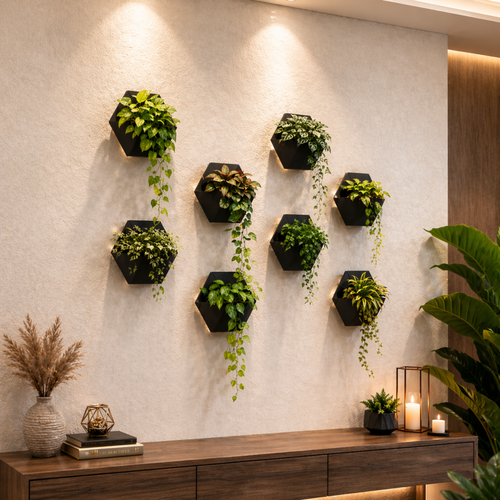 Hexagon Wall Planter