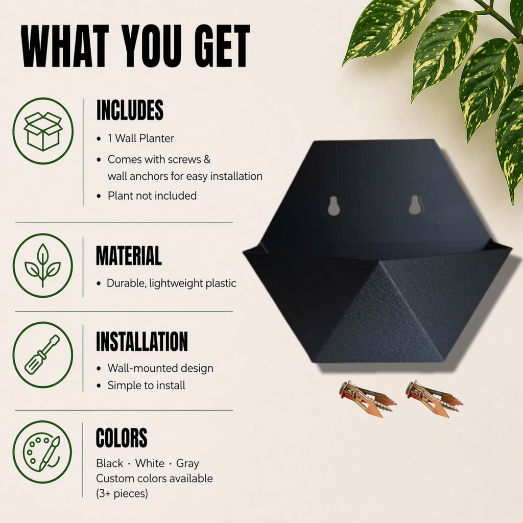 Hexagon Wall Planter